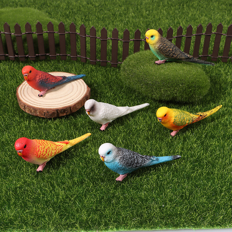 1 шт., миниатюрный Ландшафтный орнамент, модель животного, фигурка газона, искусственная птица, реквизит для фотосъемки