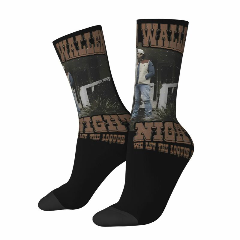 Morgan WALLEN-Chaussettes mi-mollet vintage pour hommes et femmes, chaussettes de cow-girl campagnardes, chaussettes d'équipage mignonnes, accessoires respirants, printemps, automne, hiver