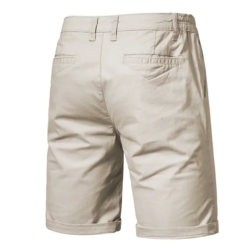 Pantaloncini Casual in cotone 100% cammello ricamato di fascia alta estate moda uomo Casual sport comodi pantaloncini da spiaggia elastici in vita