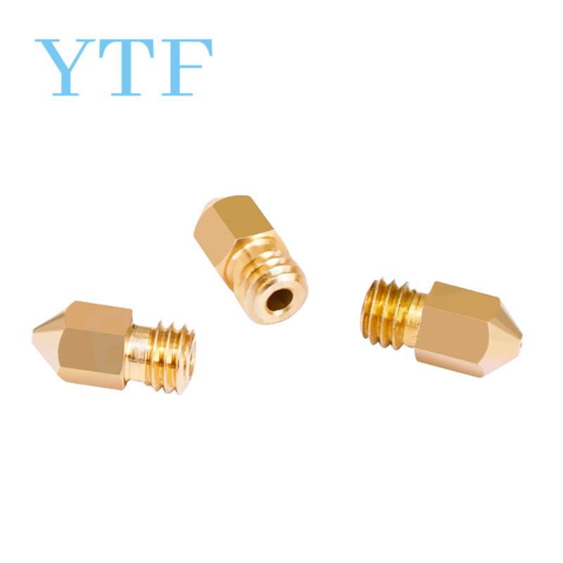 3D Printer Brass Copper Nozzle Mixed Sizes 0.2/0.3/0.4/0.5 Extruder Print Head For 1.75MM MK8