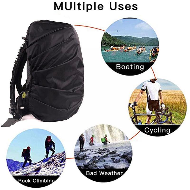 Sac à dos multicolore grande capacité, étanche, randonnée Camping, couverture pour hommes, outils d'extérieur, sac de pluie A5c7