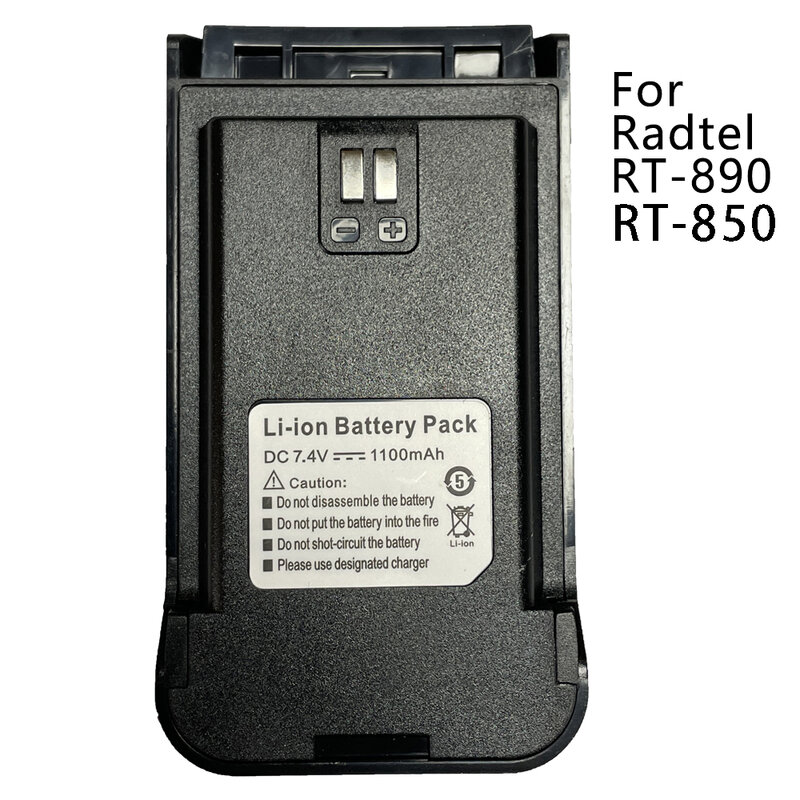 Baterai Li-ion Walkie Talkie, 7.4v 1100mAh atau 2000mAh untuk Radtel RT-890 RT-850 Ham Radio dua arah