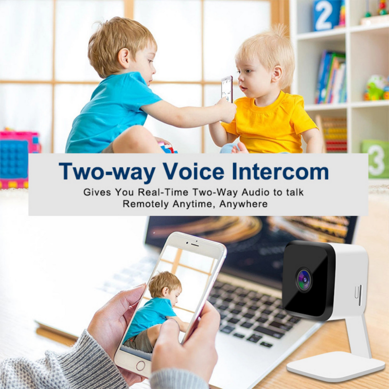 Tuya-ワイヤレス赤外線暗視カメラ,動き検出器,双方向音声,赤ちゃんの健康