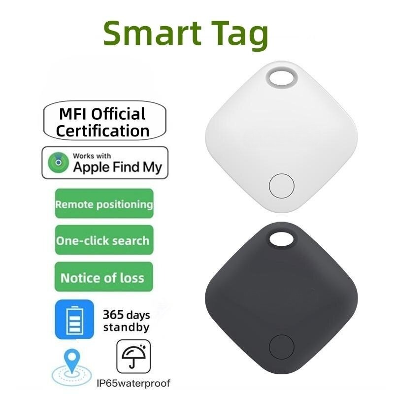 Rastreador GPS inteligente compatible con Bluetooth para Air Itag a través de IOS, encuentra mi aplicación para localizar tarjetas, BILLETERA, llaves de iPad, alarma antipérdida para perros y niños