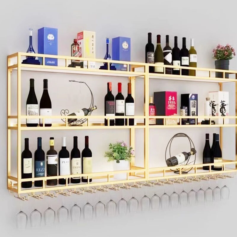 Commercial Wine Display Cabinet, Cocktail Wine Rack, Whisky Corner, Armazenamento de bebidas, Mobília da sala