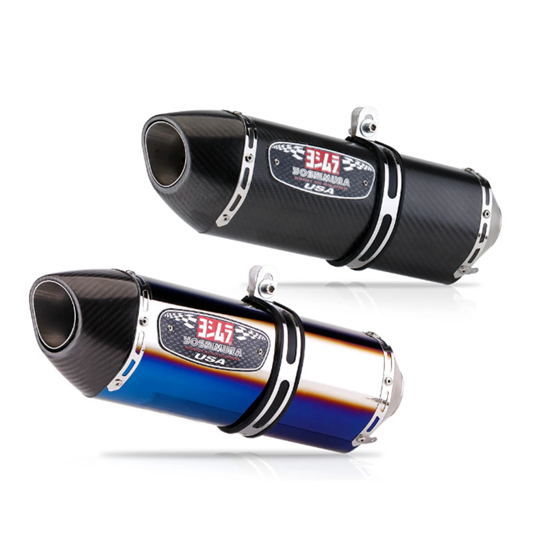 51MM Universal Yoshimura Carbon Fiber Moto Exhaust Muffler Pipe Escape For R1R3R25 GSXR750 Z900/1000 CBR1000 ETC Exhaust Modify