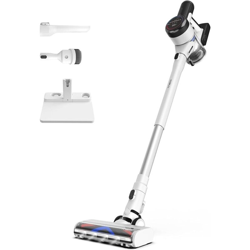 Smart Cordless Vacuum Cleaner, Stick Vacuum with Anti-Tangle Brush & Fade-Free Suction, Deep Clean for Hard Floor & Carpets
