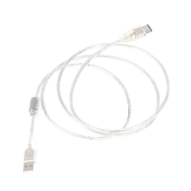 سلك فاير موصل سلك كابل ، ذكر إلى USB 2.0 محول ذكر ، 1.5 متر ، 5ft ، 6 دبوس ، IEEE 1394 ، 1 X