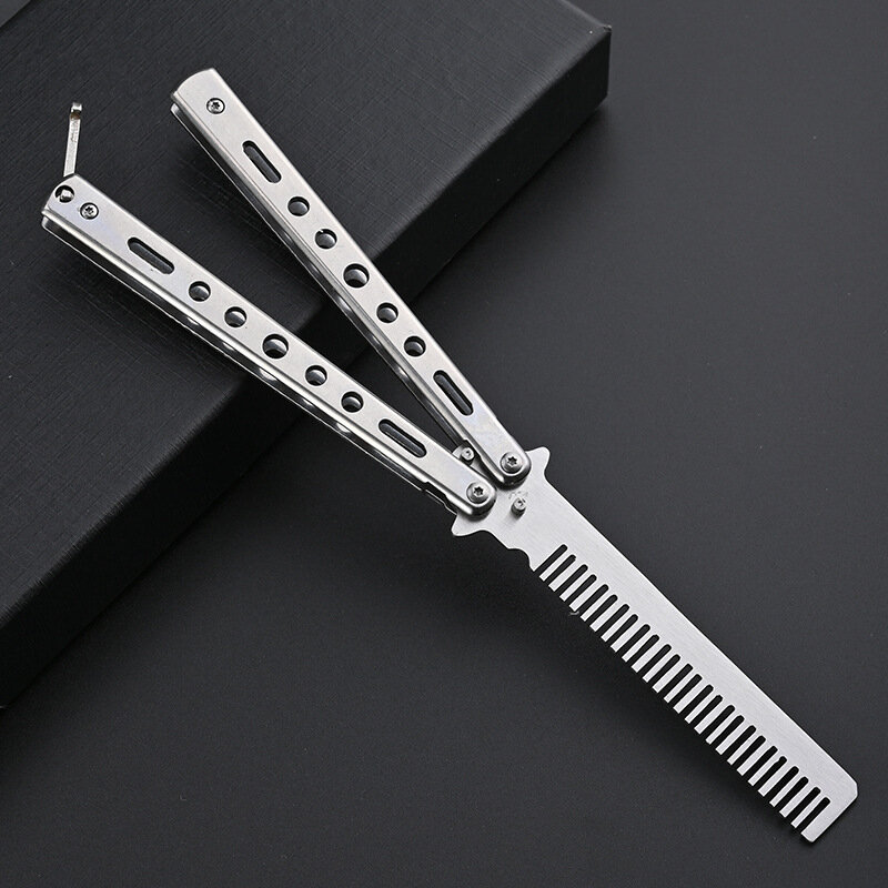 Butterfly Knife Comb Party Toy Knife Beginner Training Pocket Knife 23CM Valorant Games Peripheral Boy Toy Gifts