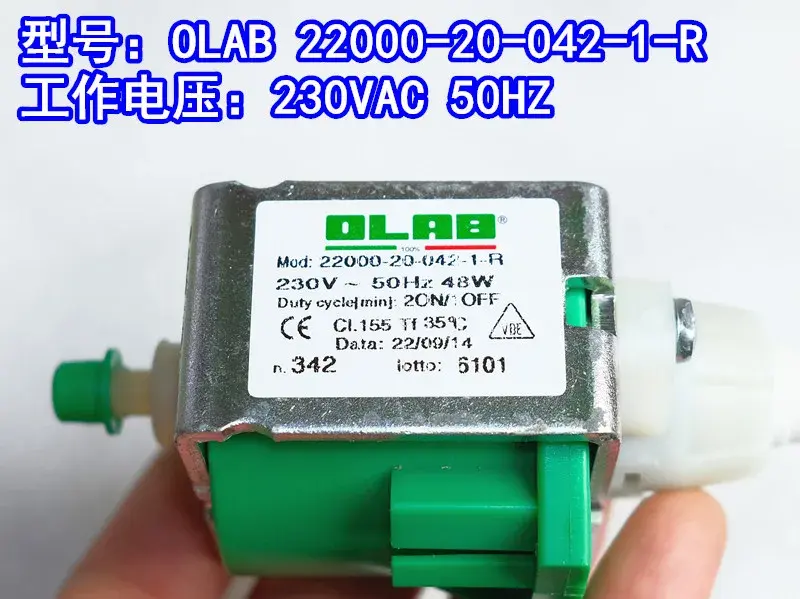 이탈리아 OLAB 고압 20bar 전자기 워터 펌프, 22000-20-042-1-R 부스터 펌프 48W