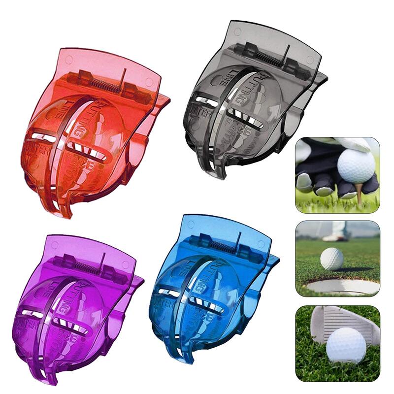 Confezione da 2-6 Golf Ball Line Liner Marker Stencil Alignment Tool Marking Sports Red