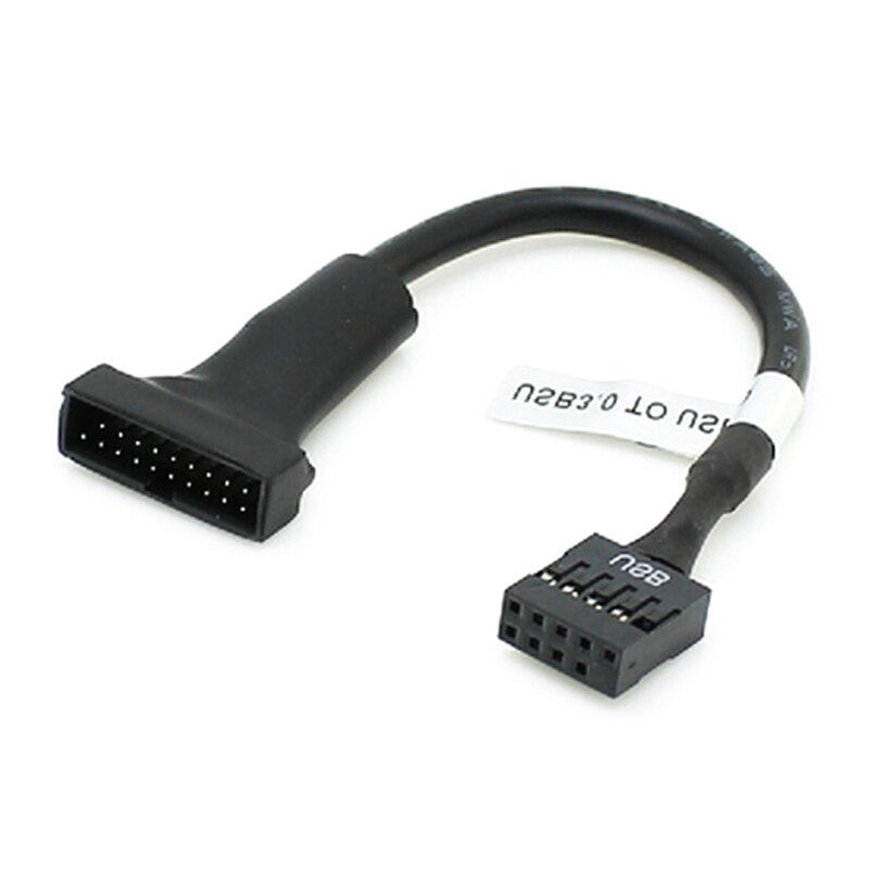 USB 3.0 20 Pin Female to USB 2.0 9 Pin Male Motherboard Housing Adapter Cable 20 Pin USB 3.0 Female to 9 Pin USB2.0 Dropship