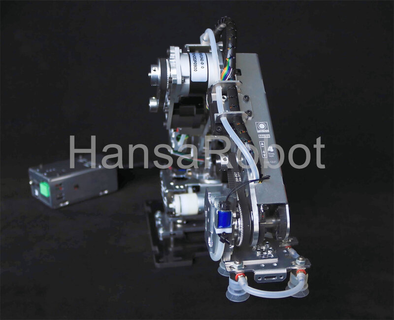 Arduino金属ロボットアーム,4つの大型負荷吸引ポンプ,ステッピングモーター,工業用ロボット,マルチ軸爪クランプ