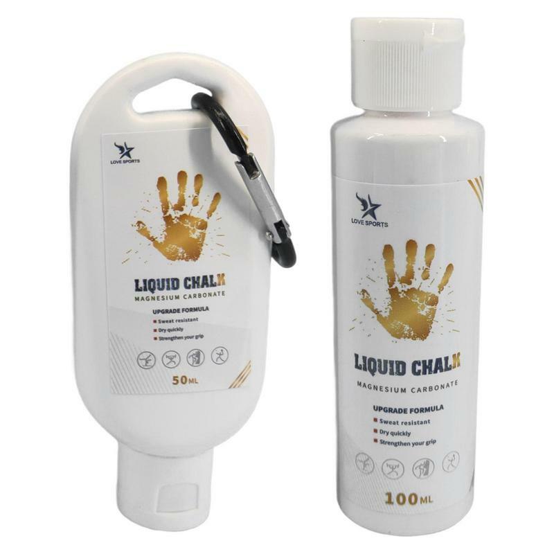 50/100ml Liquid Chalk Sports Magnesium Powder Fitness Weight Lifting Anti Slip Cream Grip Weight Lifting Climbing Gym Sports