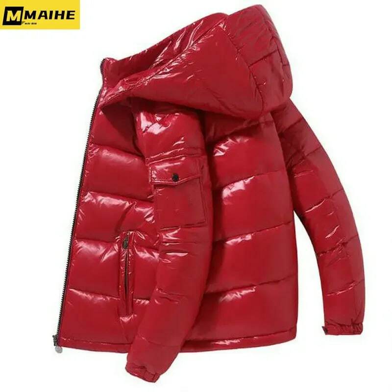 Winter new men's down jacket brand thick men's and women's white duck down jacket casual outdoor clothing men's warm hooded coat