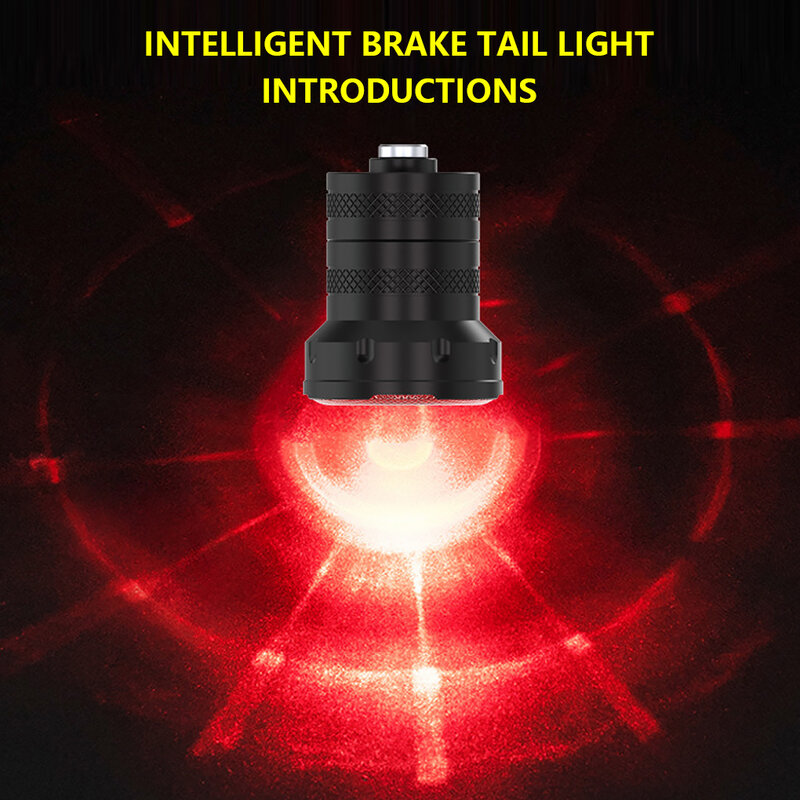 Pacote de 4 luzes do skate lâmpada de advertência roda inteligente 5 modo frente traseira substituição automática esporte ao ar livre lanterna traseira