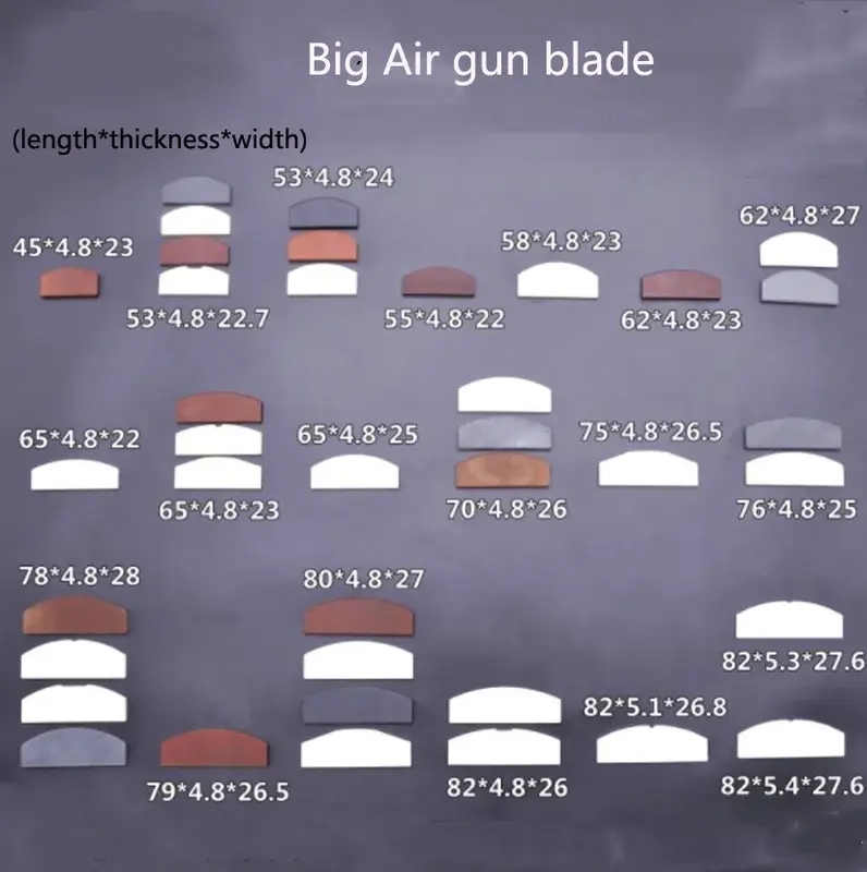 Large Medium Small Air Wrench Air gun Leaf Sheet Air Gun Blade Air Wrench Accessories Air Gun Accessories Repair Kit