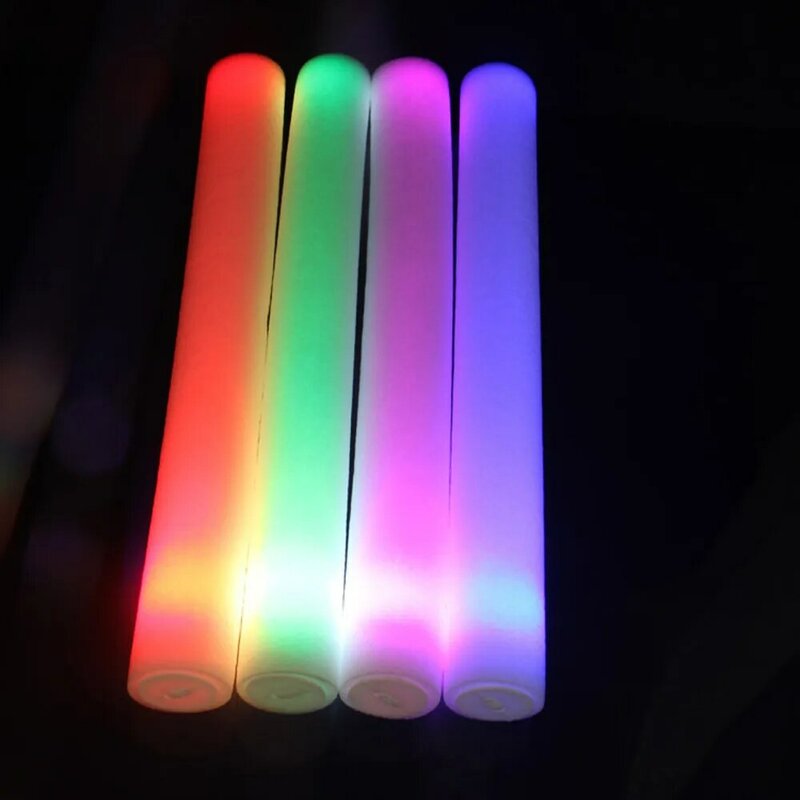 1pcs Light Up Foam Sticks Glow Party Led Flashings Vocal Concert Reuseable Hot Prank Funny Toys For Party Games Terror Novelty
