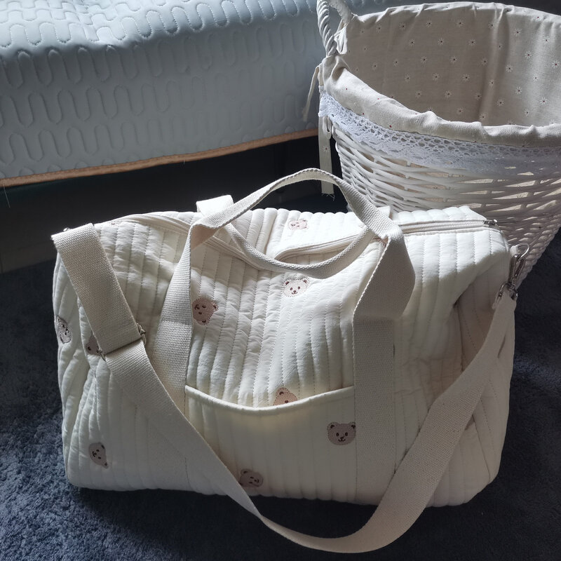 Grande saco de maternidade para o bebê fralda materna mamãe saco acolchoado fralda maternidade pacotes de higiene saco de bagagem de trabalho mãe tote de viagem