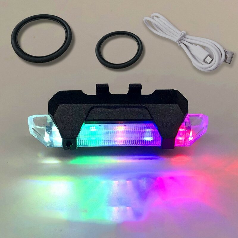 Tool Universal Bicycle Accessories Light Weight Portable Bicycle Light 4 Modes For Rainbow Colors 60g Bicycle Seat Post