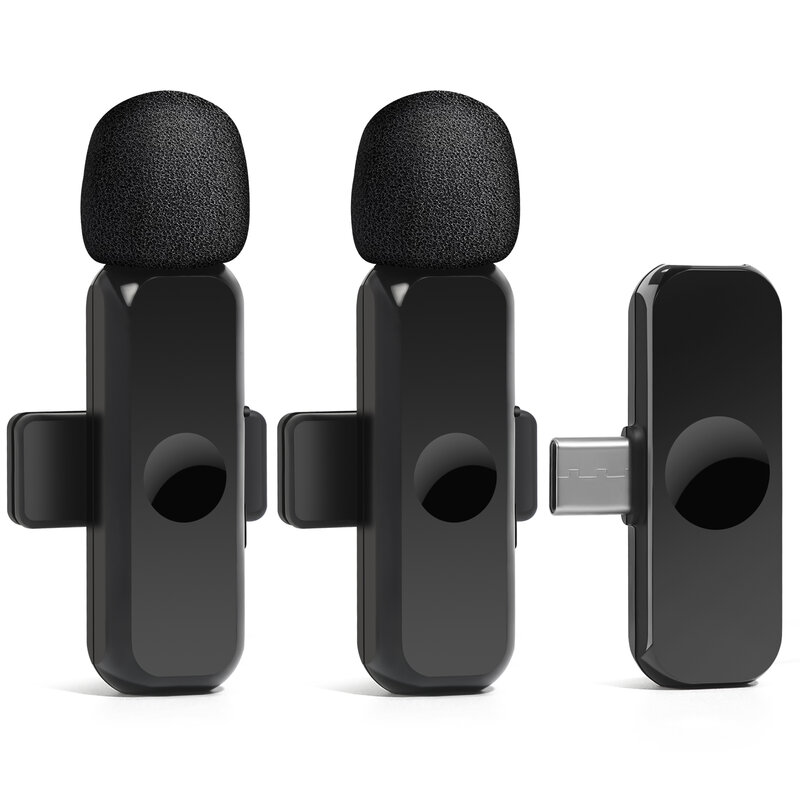 Беспроводной петличный микрофон Vandlion K2, студийный игровой микрофон для iPhone Type-C, с функцией прямой трансляции