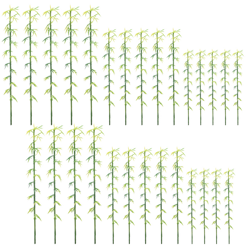 Mini Árvore De Bambu De Plástico, Modelo De Mesa De Areia, Miniatura Artificial, Planta De Bambu Falsa, Artesanato DIY, Micro Decoração De Paisagem