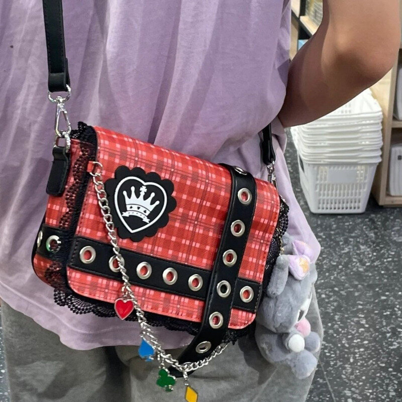 Shugo chara-bolsos cruzados para mujer, bolsos de hombro para estudiantes de estilo Preppy, bolsos de hombro de estilo japonés, bolso versátil informal