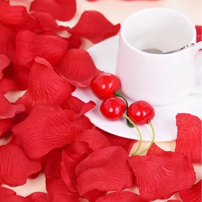 Artificial 300 Pcs Rose Petals for Wedding Handmade Flowers Petal decoration mariage  Valentine Day Wedding Party Accessories