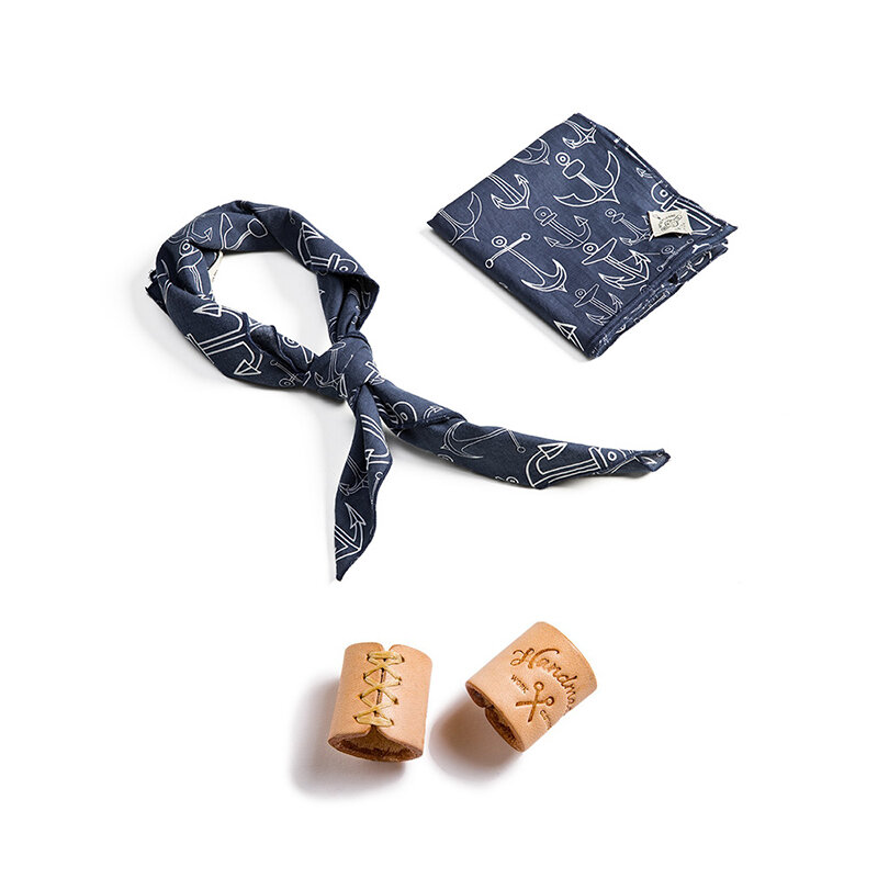 Мужской Ретро-шарф Maden, квадратный шарф с ожерельем кешью