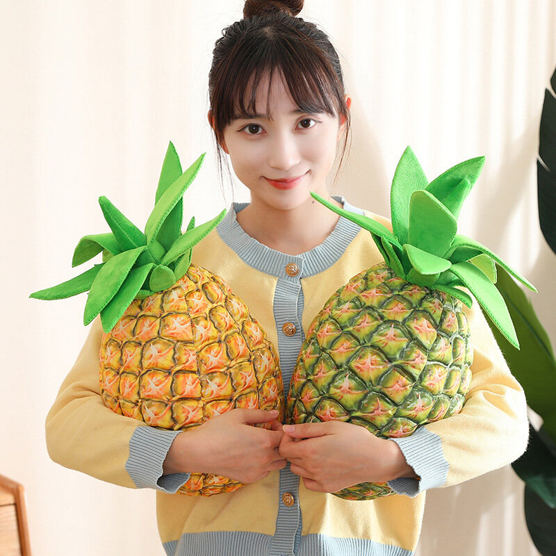 48cm kawaii kreative Ananas fruit Plüsch tier niedliche ausgestopfte Pflanze Früchte Plüschtiere Puppe weiches Wurf kissen für Mädchen Kinder Geschenke
