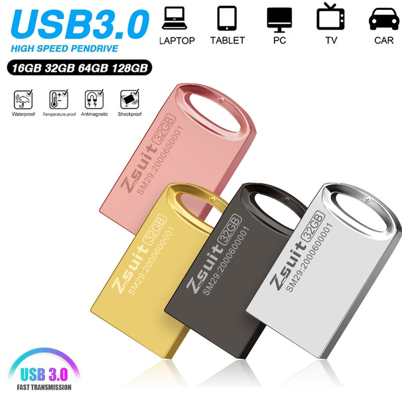 Z-suite Usb Flash Drive Memory Stick 8GB 32GB 64GB 128GB  Pen Drive For Laptop Usb 3 0 Stick  Free Delivery Gift Custom Logo