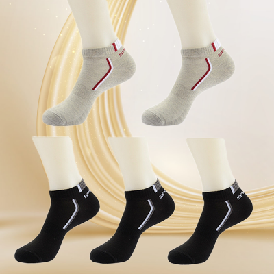 2024 Fashion Breathable Boat Socks Comfortable Casual Socks Male White Hot Sale 10Pieces=5Pair/lot Summer Cotton Man Short Socks