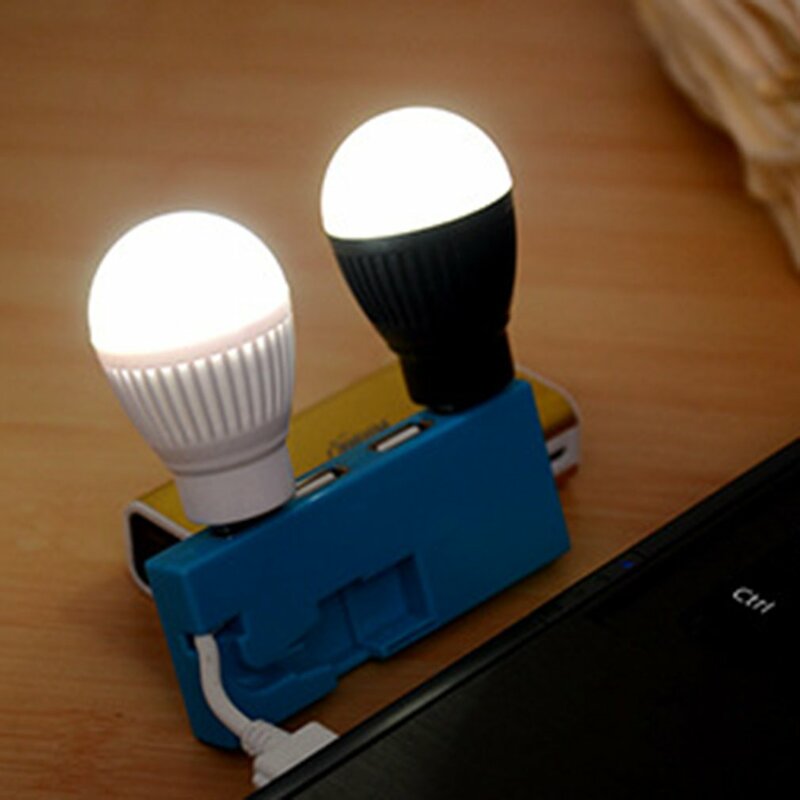 Lampka USB żarówka 3w przenośna wielofunkcyjna Mini żarówka LED na zewnątrz światło awaryjne