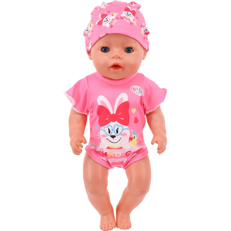 Mooie Roze Serie Pop Accessoires Kleding Badmode Mini Boog Jurk Voor 43Cm Wedergeboorte Pop 18Inch Baby Pop Diy speelgoed Geschenken