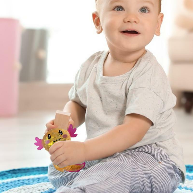 Juguete sensorial Axolotl para aliviar el estrés, juguetes para apretar, Juguetes Divertidos y lindos para aliviar el estrés, juguetes flexibles para niños y adultos