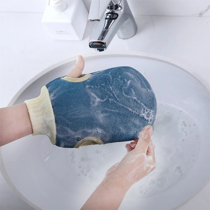 Erwachsene reversible Bade handschuhe bequeme ultimative Erfahrung Peeling Tiefen reinigung Spa-Qualität Reinigung erfrischende Dusche