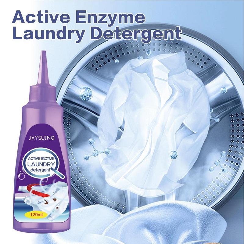Active Enzyme Clothing Stain Remover 120ml Clothes Stain Remover Oil Stain Laundry Detergent Active Enzyme Clothing Stain