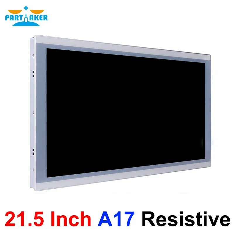 21.5 Inch Embedded IP65 Panel Industrial All In One PC Mini Computer Intel i3 i5 i7 J1900 J6412 Resistive Touch Screen Win 10