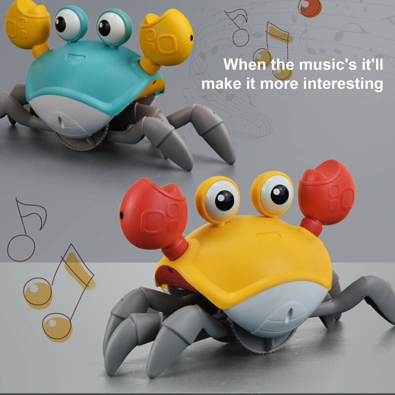 Induction Escape Crabs Crawling Toy para crianças, Pet elétrico, brinquedos musicais, presentes de aniversário infantil, brinquedo educativo, criança dançando