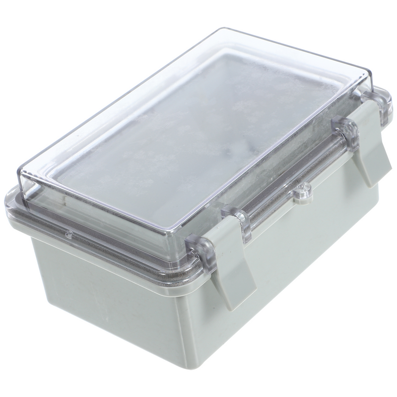 กล่องไฟฟ้าสำหรับสภาพอากาศกล่องเชื่อมต่อกันน้ำที่กล่องเชื่อมต่อฝาปิดโปร่งใส