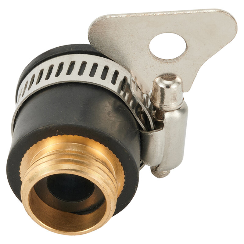 Garden Brass Tap Connectors Universal Faucet Adapter For Non-Threaded 1/2inch To 3/4inch Wash Water Gun Pipe Fittings