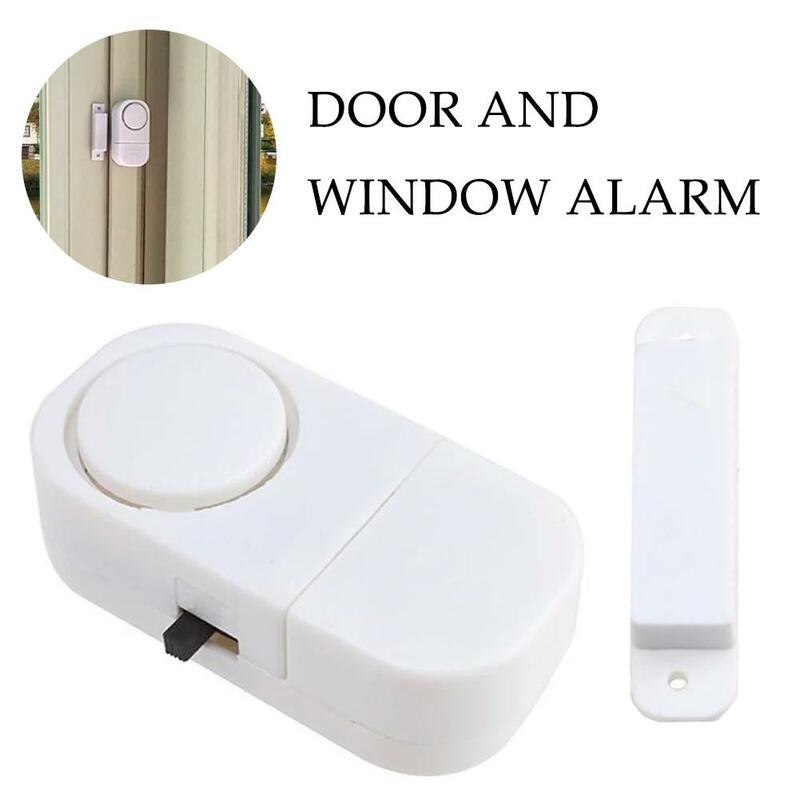 Alarma de seguridad inalámbrica para puerta y ventana, sistema antirrobo, Sensor magnético, 1 unidad