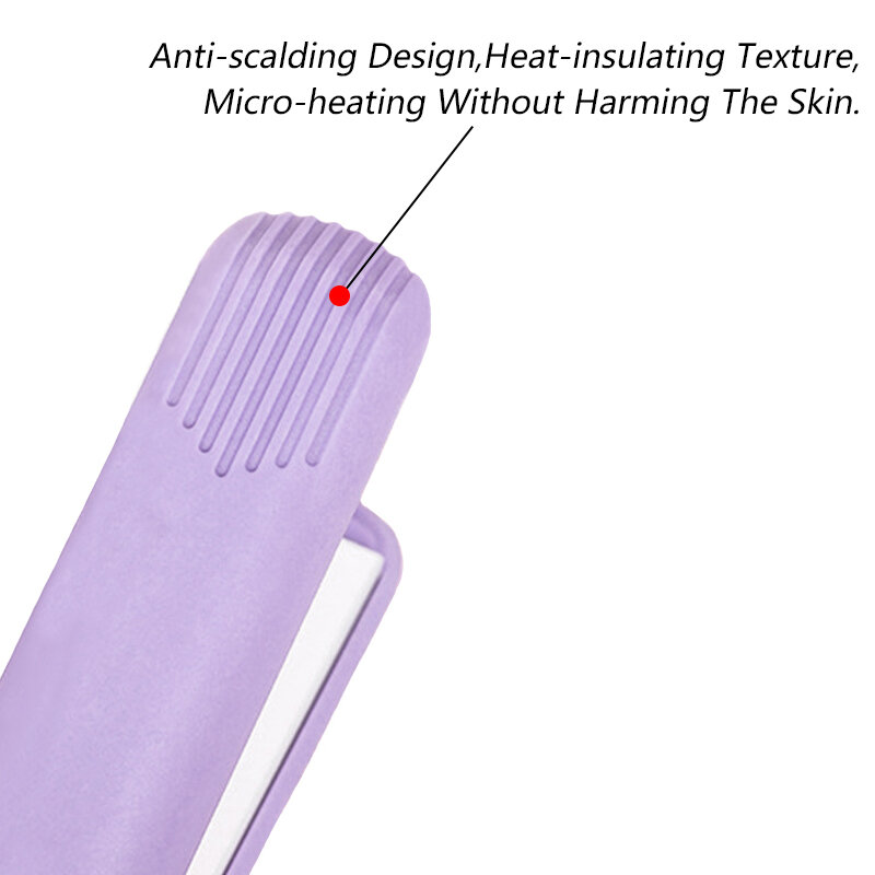 Mini alisador de cabelo liso ferro cerâmica alisador de cabelo seco e molhado termostática elétrica curling iron moda ferramentas estilo