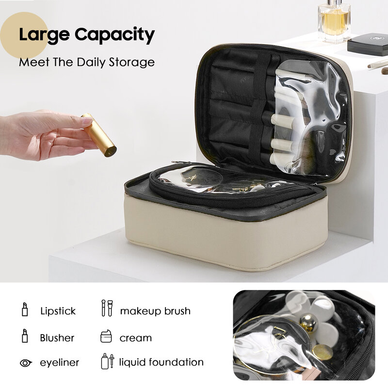 Multifunction Cosmetic Bag Women Girls Travel Makeup Storage Bags Outdoor Dry And Wet Separation Toiletries Organizer