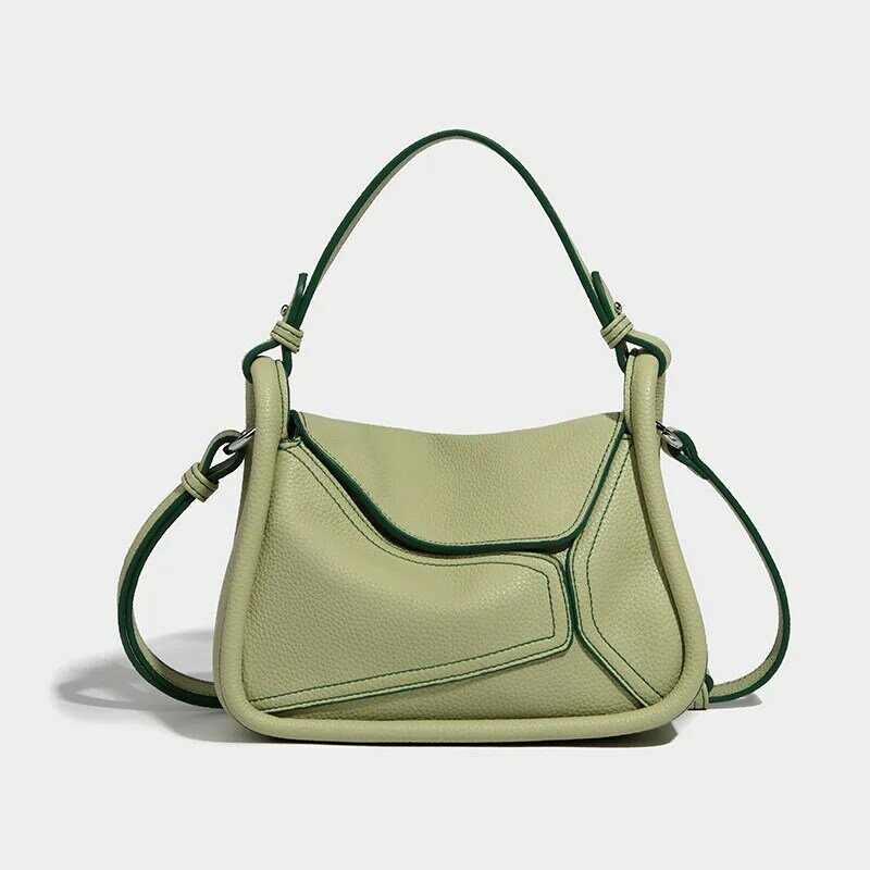 Tas tangan wanita tekstur kelas atas musim semi dan musim panas tas baru tas bahu geometris tas tote ceruk selempang