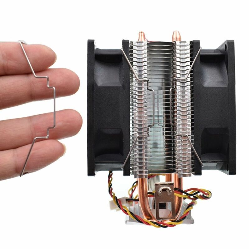 Sujetador de ventilador con cierre de alambre de acero, ventilador de radiador de CPU, Clip de cierre fijo, gancho de acero de resorte