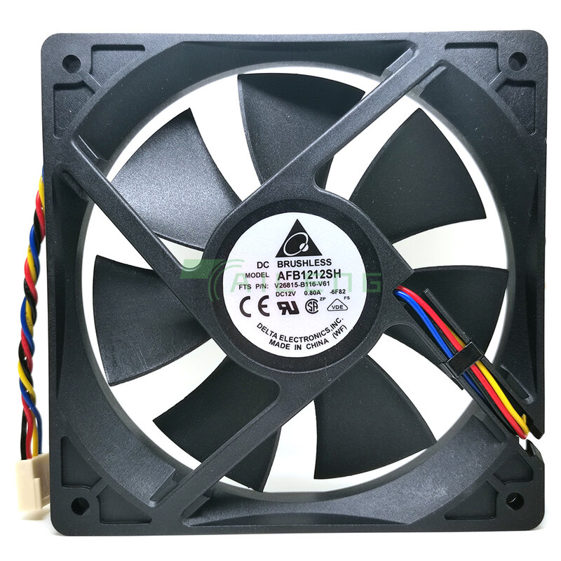 Delta fan AFB1212SH 12CM 120MM 1225 12025 120 * 120 * 25MM 12V 0.80A Cooling Fan Good Quality