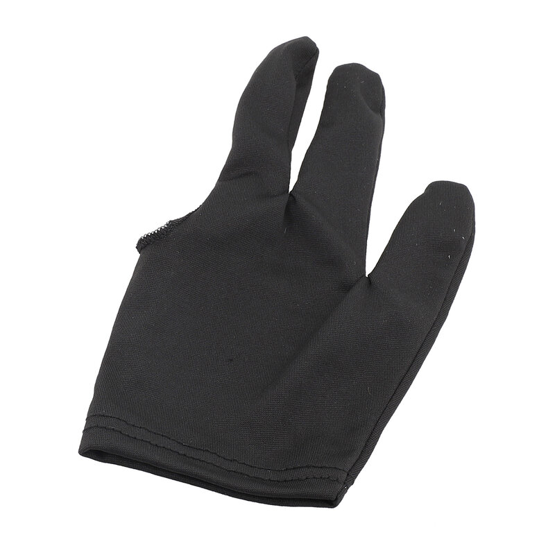 Guante de billar de tres dedos, guante de billar, pegatinas antideslizantes, elasticidad, guantes de entrenamiento de billar, accesorios