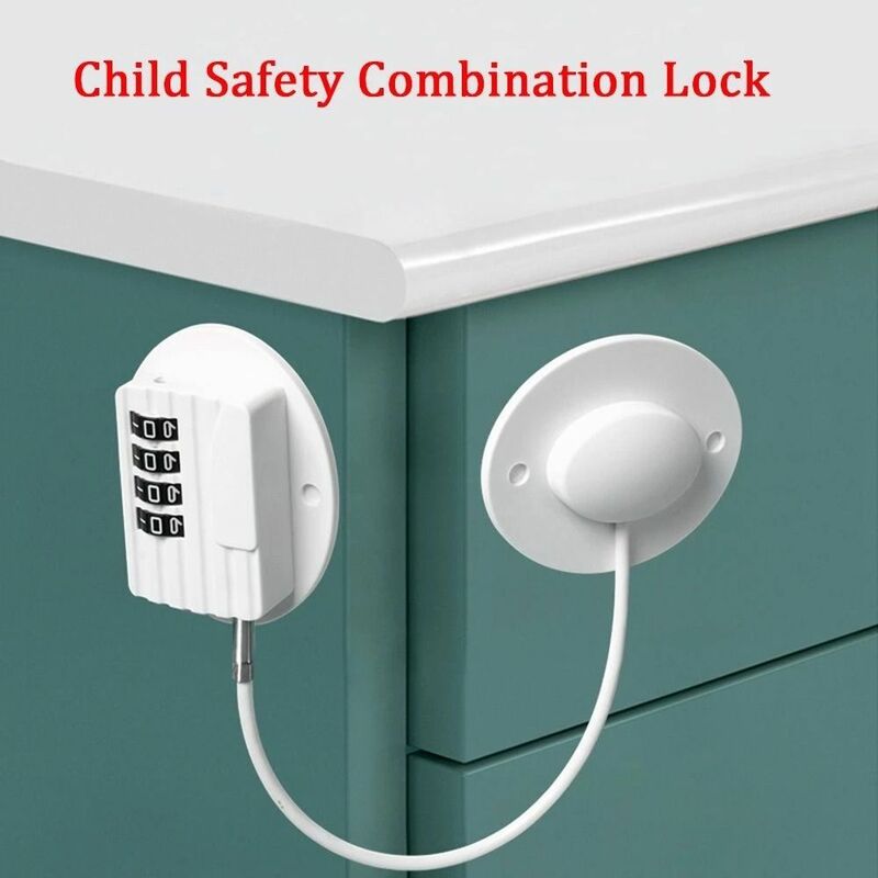 قفل أمان للأطفال مع قفل مشفرة ، ثلاجة ، أدراج ، نافذة ، قفل خزانة ، كلمة مرور رقمية ، حماية الطفل