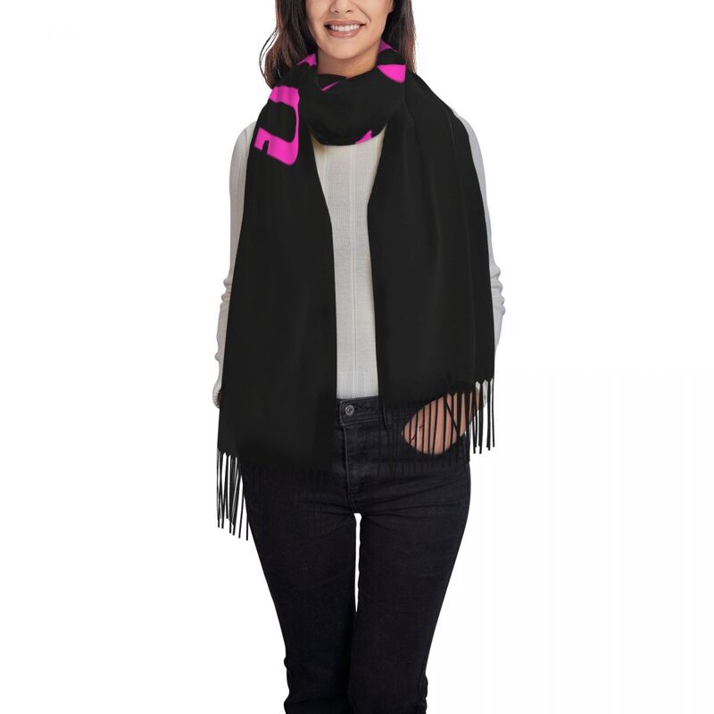 Personalized Custom Photo Logo Tassel Scarf Women Soft Customized DIY Print Shawl Wrap Ladies Winter Scarves